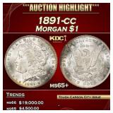 1891-cc Morgan Dollar $1 ms65+ SEGS