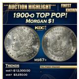 1900-o Morgan Dollar TOP POP! $1 ms67+ SEGS