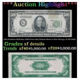 1934 $500 Green Seal Federal Reserve Note Presiden