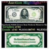 1934 $1000 Green Seal Federal Reserve Note Preside