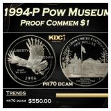 1994-P Pow Museum Proof Modern Commem Dollar $1 pr
