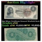 1886 $2 Large Size Silver Certificate General Winf