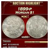 1899-p Morgan Dollar $1 ms66+ SEGS