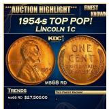 1954-s Lincoln Cent TOP POP! 1c ms68 rd SEGS