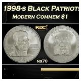 1998-s Black Patriots Modern Commem Dollar $1 ms70
