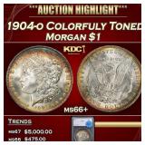1879-o Morgan Dollar Colorfully Toned $1 ms65 SEGS