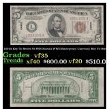 1934A $5 FRN Hawaii WWII Emergency Currency Key To