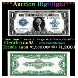 **Star Note** 1923  $1 large size Silver Certifica