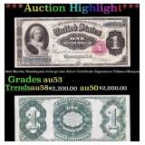 1891 $1 large size Silver Certificate Martha Washi