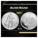 2024 DC Comics Superman 1 oz .999 Silver $5 Samoa