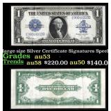 1923 $1 large size Silver Certificate Grades Selec