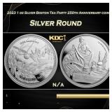 2023 1 oz Silver Boston Tea Party 250th Anniversar