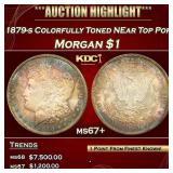 1879-s Morgan Dollar Colorfully Toned NEar Top Pop