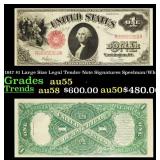 1917 $1 Large Size Legal Tender Note Grades Choice