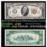 1934A $10 FRN Hawaii WWII Emergency Currency Grade