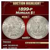 1899-p Morgan Dollar $1 ms65+ SEGS