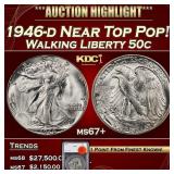 1935-d Walking Liberty Half Dollar 50c ms66+ SEGS