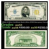 1934A $5 Silver Certificate North Africa WWII Emer