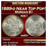 1889-o Morgan Dollar Near Top Pop! $1 ms65+ SEGS