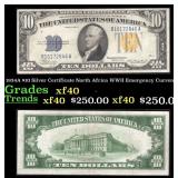 1934A $10 Silver Certificate North Africa WWII Eme