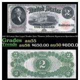 1917 $2 Large Size Legal Tender Note Thomas Jeffer