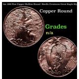 1oz .999 Fine Copper Bullion Round -Nordic Creatur