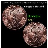 1oz .999 Fine Copper Bullion Round -Nordic Creatur