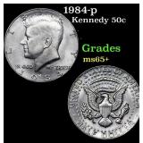 1984-p Kennedy Half Dollar 50c Grades GEM+ Unc