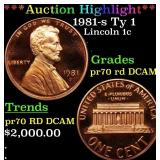 *Highlight* 1981-s Ty 1 Proof Lincoln Cent 1c pr70