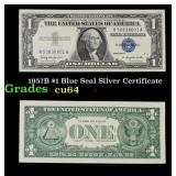 1957B $1 Blue Seal Silver Certificate Grades Choic