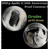 2019-p Apollo 11 50th Anniversary Proof Modern Com