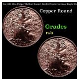 1oz .999 Fine Copper Bullion Round -Nordic Creatur