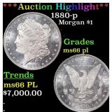 *Highlight* 1880-p Morgan Dollar $1 ms66 pl SEGS (