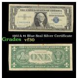 1957A $1 Blue Seal Silver Certificate Grades vf++