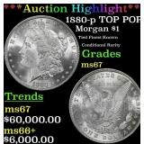 *Highlight* 1880-p Morgan Dollar TOP POP! $1 ms67