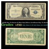 1935H $1 Blue Seal Silver Certificate Grades vf++