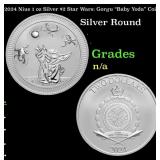 2024 Niue 1 oz Silver $2 Star Wars: Gorgu "Baby Yo