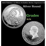 2024 Tokelau 1 oz Silver $5 Zodiac Series: Caprico