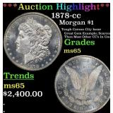 *Highlight* 1878-cc Morgan Dollar $1 ms65 SEGS (fc