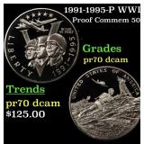 1991-1995-P WWII Proof Modern Commem Half Dollar 5
