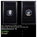 1971-s Eisenhower $1 Silver Proof "Brown Ike" In P