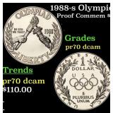 1988-s Olympic Proof Modern Commem Dollar $1 pr70