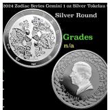 2024 Zodiac Series Gemini 1 oz Silver Tokelau $5
