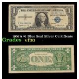 1957A $1 Blue Seal Silver Certificate Grades vf++