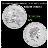 2022 Disney Aladdin 30th Anniversary 1 oz .999 Sil