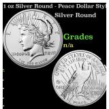 1 oz Silver Round - Peace Dollar Style