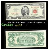 1963 $2 Red Seal United States Note Grades Select
