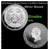 2024 Zodiac Series Cancer 1 oz Silver Tokelau $5