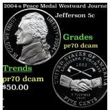 2004-s Peace Medal Proof Jefferson Nickel Westward