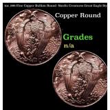1oz .999 Fine Copper Bullion Round -Nordic Creatur